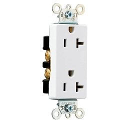Legrand-Pass & Seymour 26352-W Straight Blade Receptacle