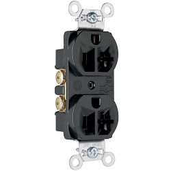 Legrand-Pass & Seymour CRB5362-BK Straight Blade Receptacle