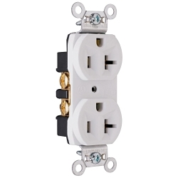 Legrand-Pass & Seymour CRB5362-W Straight Blade Receptacle