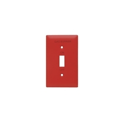 Legrand-Pass & Seymour SS1-GBRED Toggle Switch Wallplate