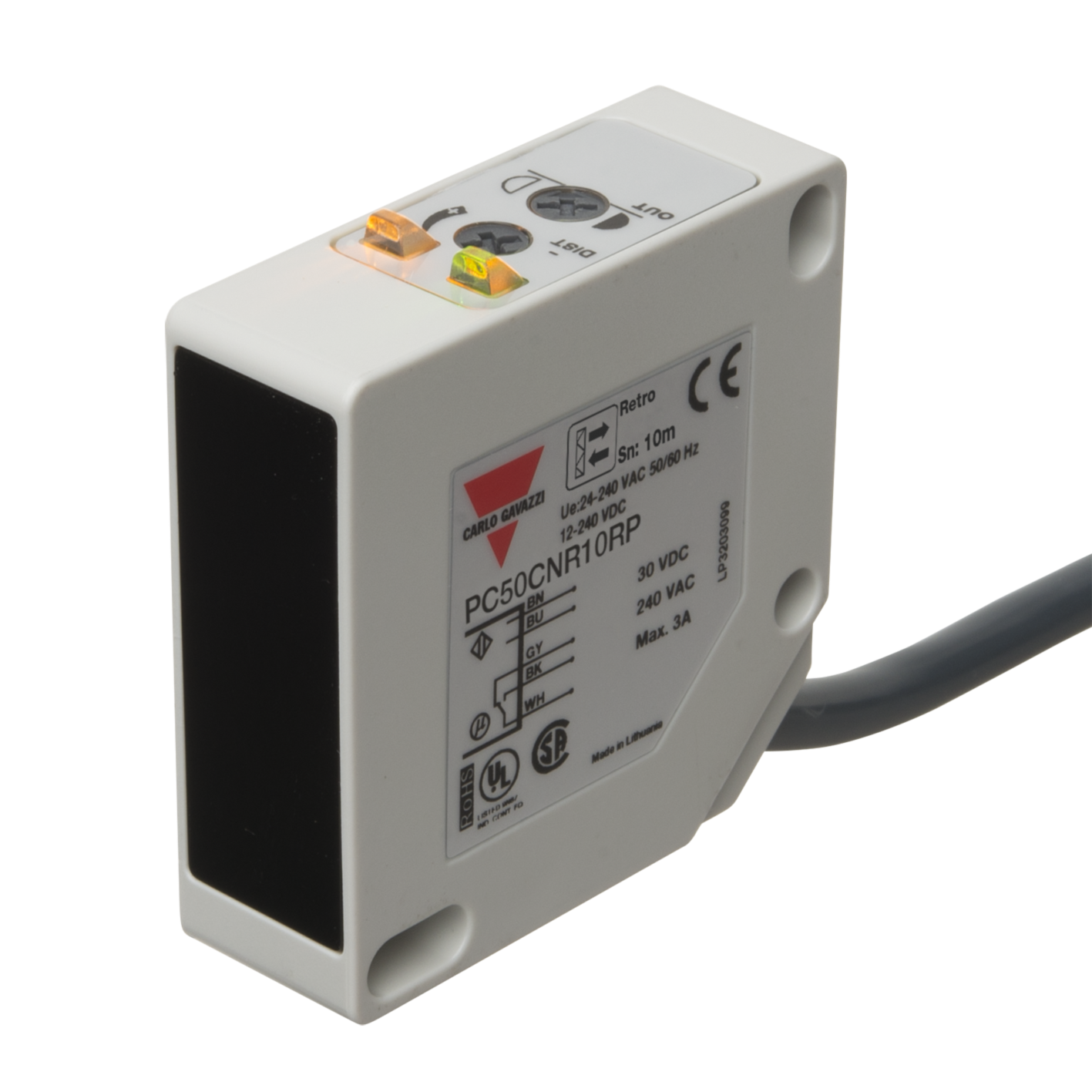 Carlo Gavazzi PC50CNR10RP Photoelectric Sensor