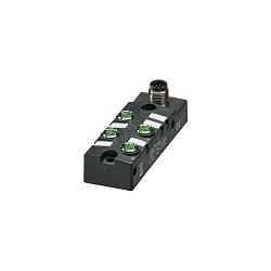 Pepperl+Fuchs V3-4A-E2-V19 V3 Splitter Box, 30 VDC, 5 mA, PBT, Black