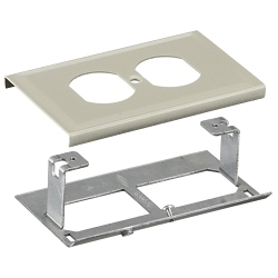 Hubbell HBL3043BEIV Receptacle Cover Plate