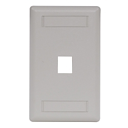 Hubbell IFP11OW Keystone Faceplate