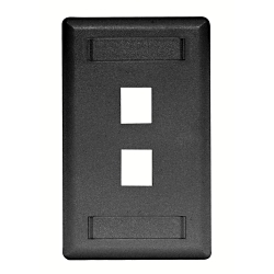 Hubbell IFP12BK Keystone Faceplate
