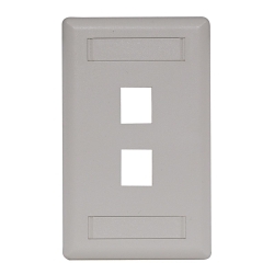 Hubbell IFP12OW Keystone Faceplate