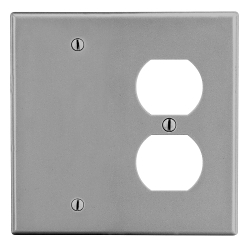 Hubbell P138GY Non-Metallic Standard Wall Plate