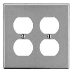 Hubbell P82GY Non-Metallic Standard Wall Plate