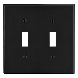 Hubbell P2BK Non-Metallic Standard Wall Plate