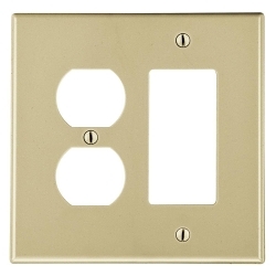 Hubbell PJ826I Mid-Size Non-Metallic Wall Plate