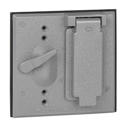 Thomas & Betts 2CCTD Red Dot Dry-Tite Receptacle Cover