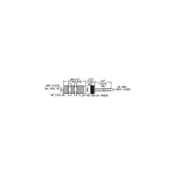 Red Lion MP25TA00 Magnetic Proximity Sensor, NPN Open Collector Contact, 1000 rpm Switching Speed