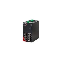 Red Lion NT24K-16TX-PT Managed Network Switch, 10/100/1000BaseTX Interface, (16) RJ45 10/100/1000Base-TX Port