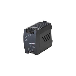 Red Lion PSDR060W PSDR Power Supply, 100 to 240 VAC Input, 24 V Output, 60 W Power Rating, 2.5 A, 35 mm DIN Rail Mounting