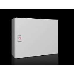 Rittal 1576000 KX Series Small E-Box, 380 mm W x 155 mm D, NEMA 4, Carbon Steel