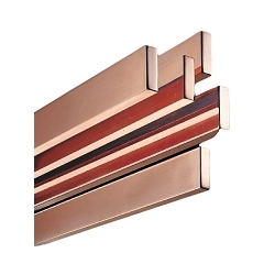 Rittal 3590015 Busbars, 2400 mm L Bar x 100 mm W, Electrolyte Copper F30