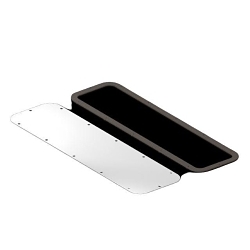 Rittal 5051395 Gland Plates, 436 mm W x 221 mm D, For Use With AX Series Enclosure, Sheet Steel