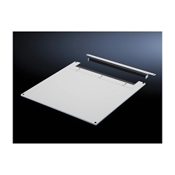 Rittal 7826865 2-Piece Roof Plate, Carbon Steel, Light Gray