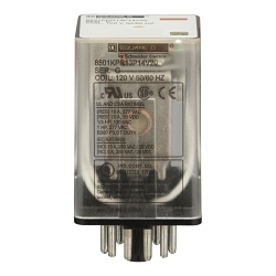 Square D 8501KPR13P14V20 8501K Series Relay, 10 A, 11 pin, 3PDT contact