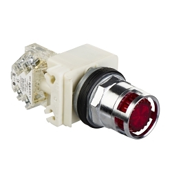 Schneider Electric 9001K3L1RH13 Harmony Illuminated Pushbutton