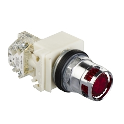 Schneider Electric 9001K3L35RH13 Harmony Illuminated Pushbutton