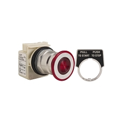 Schneider Electric 9001KR8P1R Harmony Illuminated Pushbutton Operator