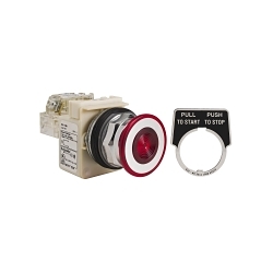 Schneider Electric 9001KR9P35R Harmony Illuminated Push Pull Operator