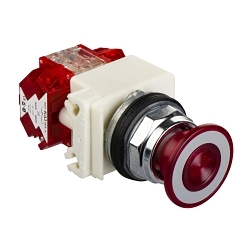 Schneider Electric 9001KR9P35RH25 Harmony Illuminated Pushbutton