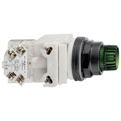 Schneider Electric 9001SK2L35GH13 Harmony Illuminated Pushbutton