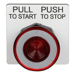 Schneider Electric 9001SKR9R Harmony Non-Illuminated Push-Pull Operator