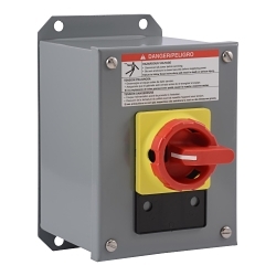 Square D Vario 9421V1A30 Dust/Driptight Loadbreak Switch, 600 VAC, 20 A, 5 hp, 10 hp