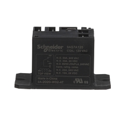 Schneider Electric 9AS7A120 W9 Series Standard, 30 A, SPDT/(1 Form C) contact, 120 VAC v coil
