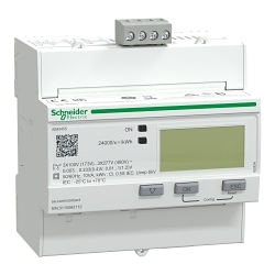 Schneider Electric A9MEM3455 Energy Meter, 5 to 40 VDC, 1 to 5 A, 50/60 Hz
