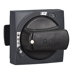 Schneider Electric GVAPB65 Direct Mount Rotary Handle, 43 mm L x 60 mm W x 60 mm H, Black/Gray
