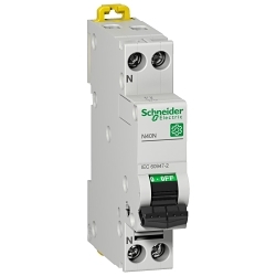 Schneider Electric M9P22603, Miniature Circuit-Breaker, N40N Series, 240 VAC, 3.0 A, 50/60 Hz Frequency, 10 kA Interrupt, Thermal Magnetic Trip, 8.5 x In +/- 20 % AC Trip, 1 Pole, Toggle Actuator, Tunnel Terminal Connection, IP20/IP40 Enclosure, DIN Rail Mounting, -13 to 158 deg F, 3.19 in H x 0.71 in W x 3.07 in D Dimensions, Gray