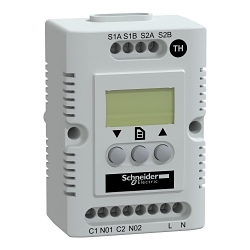 Schneider Electric NSYCCOTH230VID ClimaSys CC Self-Extinguishing Electronic Thermostat With OLED Screen