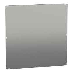 Schneider Electric NSYMM1212 Plain Mounting Plate, Galvanized Steel