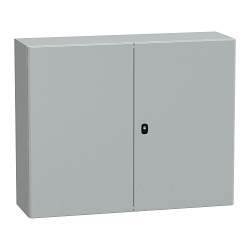 Schneider Electric NSYS3D81030DP Spacial S3D 2-Door Blank Compact Multi-Purpose Wall Mount Enclosure