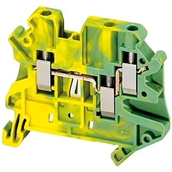 Schneider Electric NSYTRV43PE Protective Earth Terminal Block, Clip-On Mount