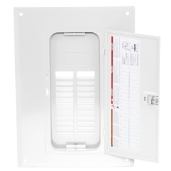 Square D QOC24UFW Load Center Cover, 15.44 in W x 22.12 in H, Flush Mount