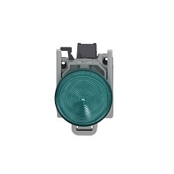 Schneider Electric XB4BVBM3GEX XB4 Pilot light, 24 to 240 VAC/VDC, Panel Mounting