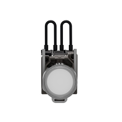 Schneider Electric XB4BW21B5 XB4 Series Push-To-Test Pilot Light, 24 VAC/VDC, 18 mA