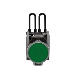 Schneider Electric XB4BW23B5 XB4 Series Push-To-Test Pilot Light, 24 VAC/VDC, 18 mA