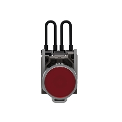 Schneider Electric XB4BW24G5 XB4 Series Push-To-Test Pilot Light, 110 to 120 VAC, 14 mA