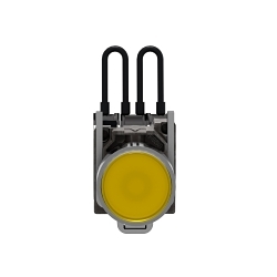 Schneider Electric XB4BW28B5 XB4 Series Push-To-Test Pilot Light, 24 VAC/VDC, 18 mA