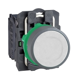 Schneider Electric Harmony XB5AA11C0 Round Unmarked Pushbutton