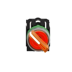 Schneider Electric XB5AK125G5C0 Harmony XB5 Illuminated Round Head Selector Switch With Standard Handle