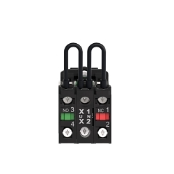 Schneider Electric XB5AW24G5 XB5 Series Push-To-Test Pilot Light, 110 to 120 VAC, 14 mA