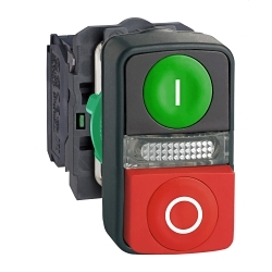 Schneider Electric XB5AW73731B5 Harmony Illuminated Pushbutton