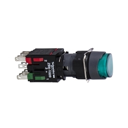 Schneider Electric XB6AE3B5B Harmony Illuminated Pushbutton